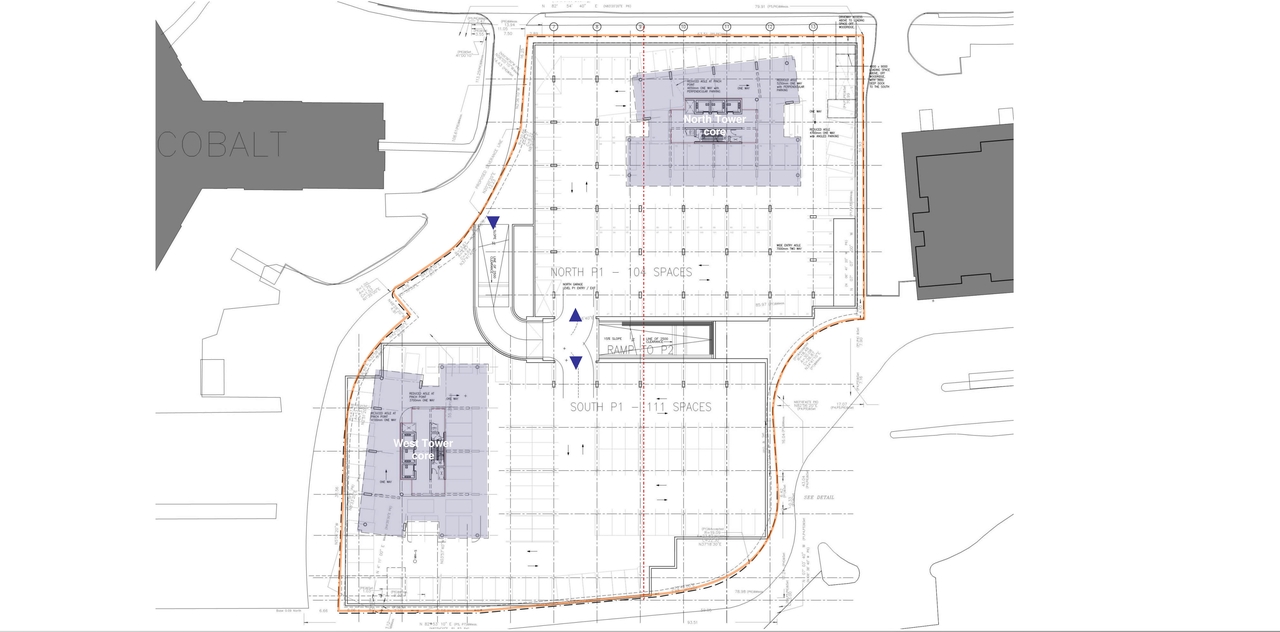 Construction site plan for project from page 26 of the file '2023-12-21 - Urban Design Review Drawing Package - D01-01-22-0004'