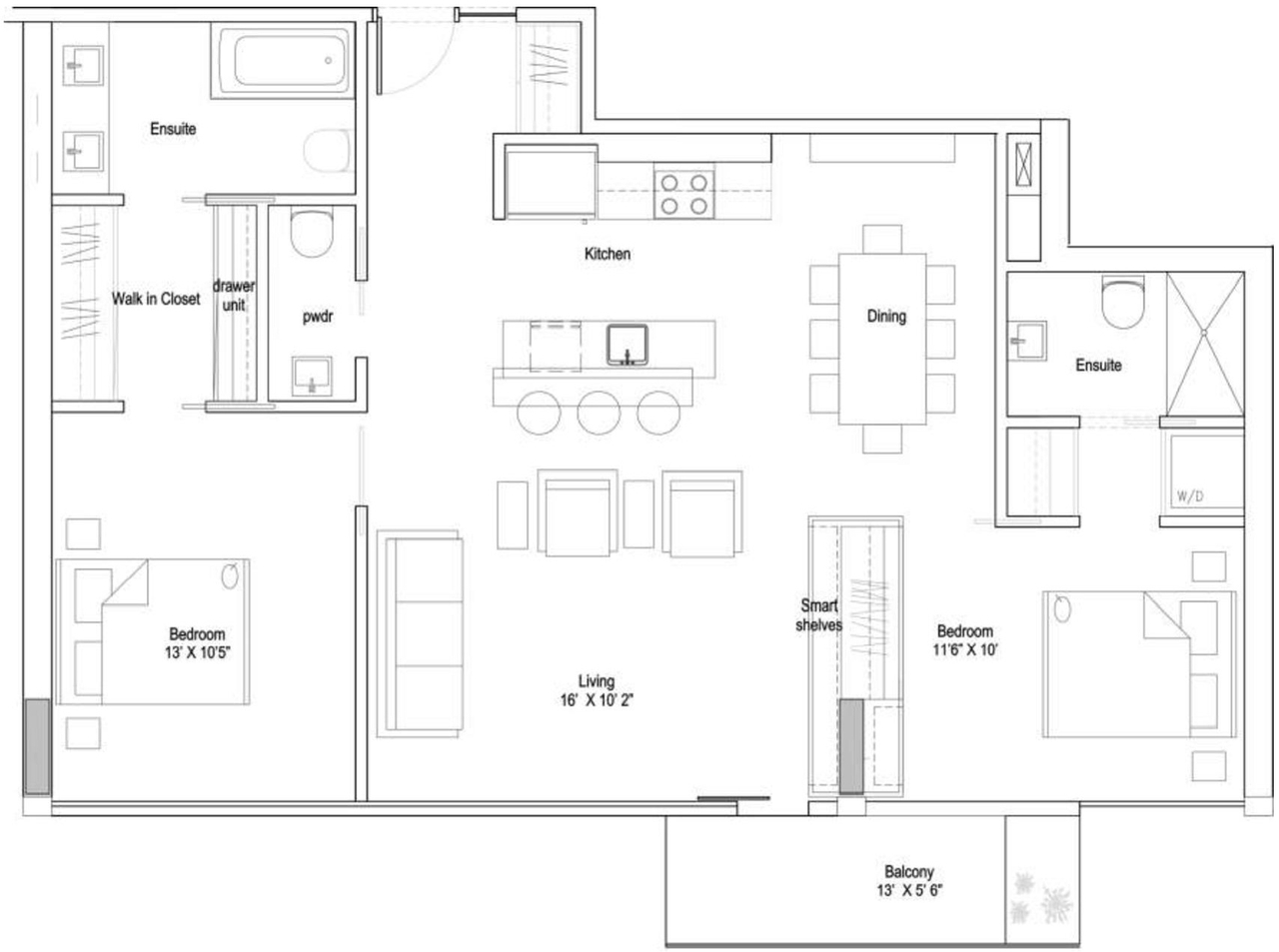 Floor plan for project from page 29 of the file '2023-12-21 - Urban Design Review Drawing Package - D01-01-22-0004'