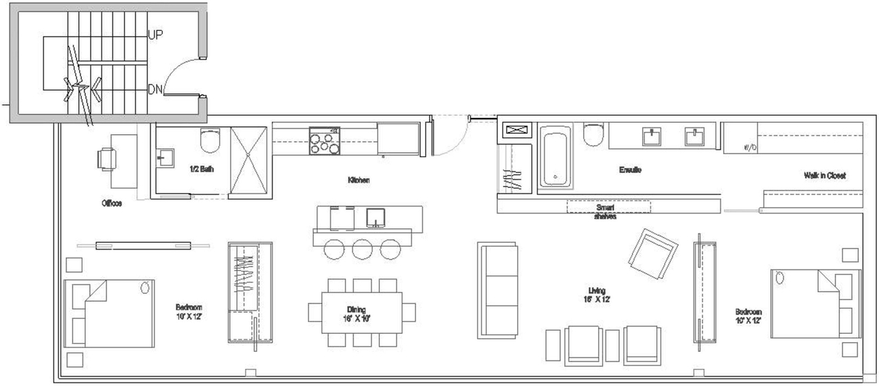 Floor plan for project from page 29 of the file '2023-12-21 - Urban Design Review Drawing Package - D01-01-22-0004'