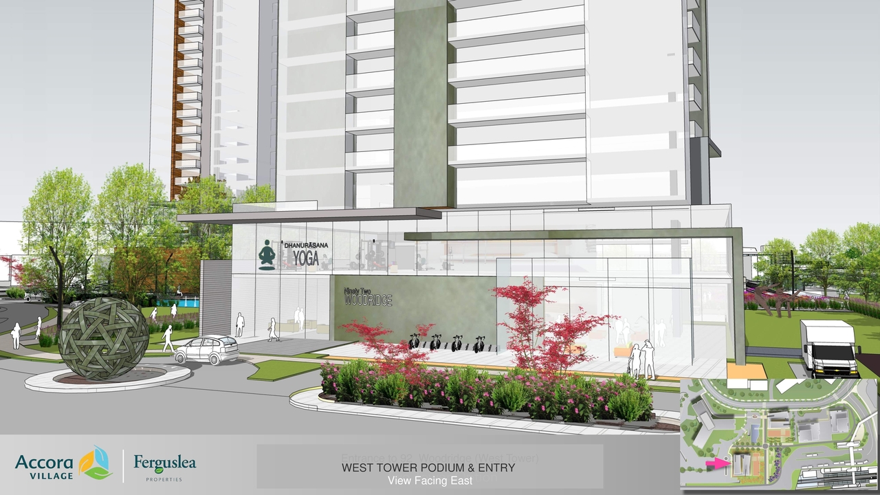 Rendering of building from page 30 of the file '2023-12-21 - Urban Design Review Drawing Package - D01-01-22-0004'
