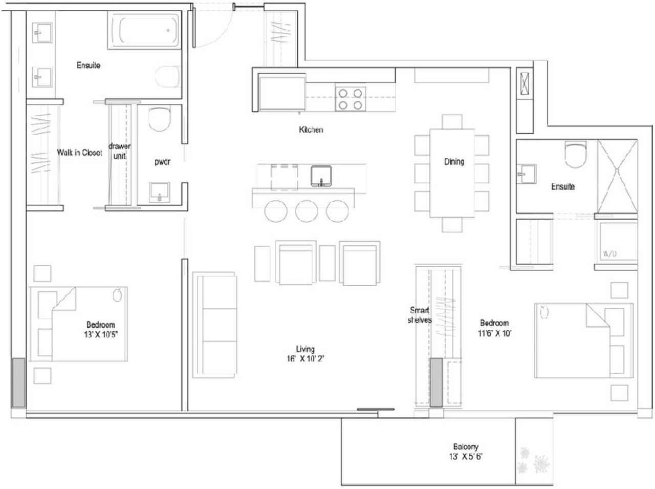 Floor plan for project from page 15 of the file '2022-12-02 - Drawings and Design Studies - D01-01-22-0004'