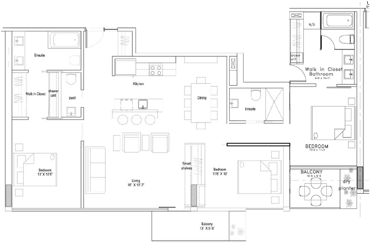 Floor plan for project from page 15 of the file '2022-12-02 - Drawings and Design Studies - D01-01-22-0004'