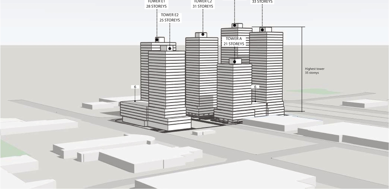 Rendering of building from page 1 of the file '2025-02-20 - Perspective Drawings - D01-01-22-0010'