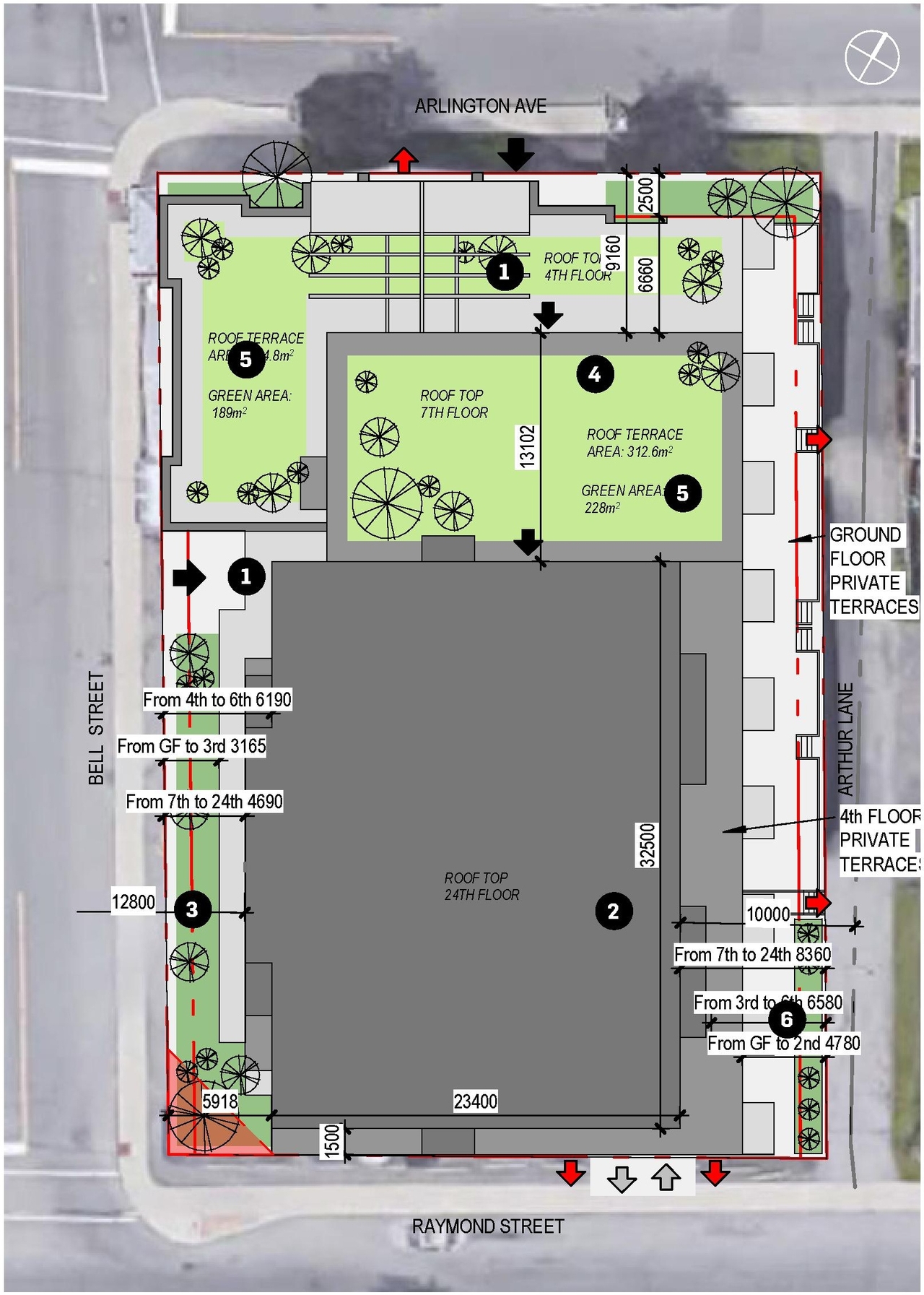 Floor plan for project from page 20 of the file '2023-06-07 - Design Brief and Architectural Brochure - D01-01-23-0004'