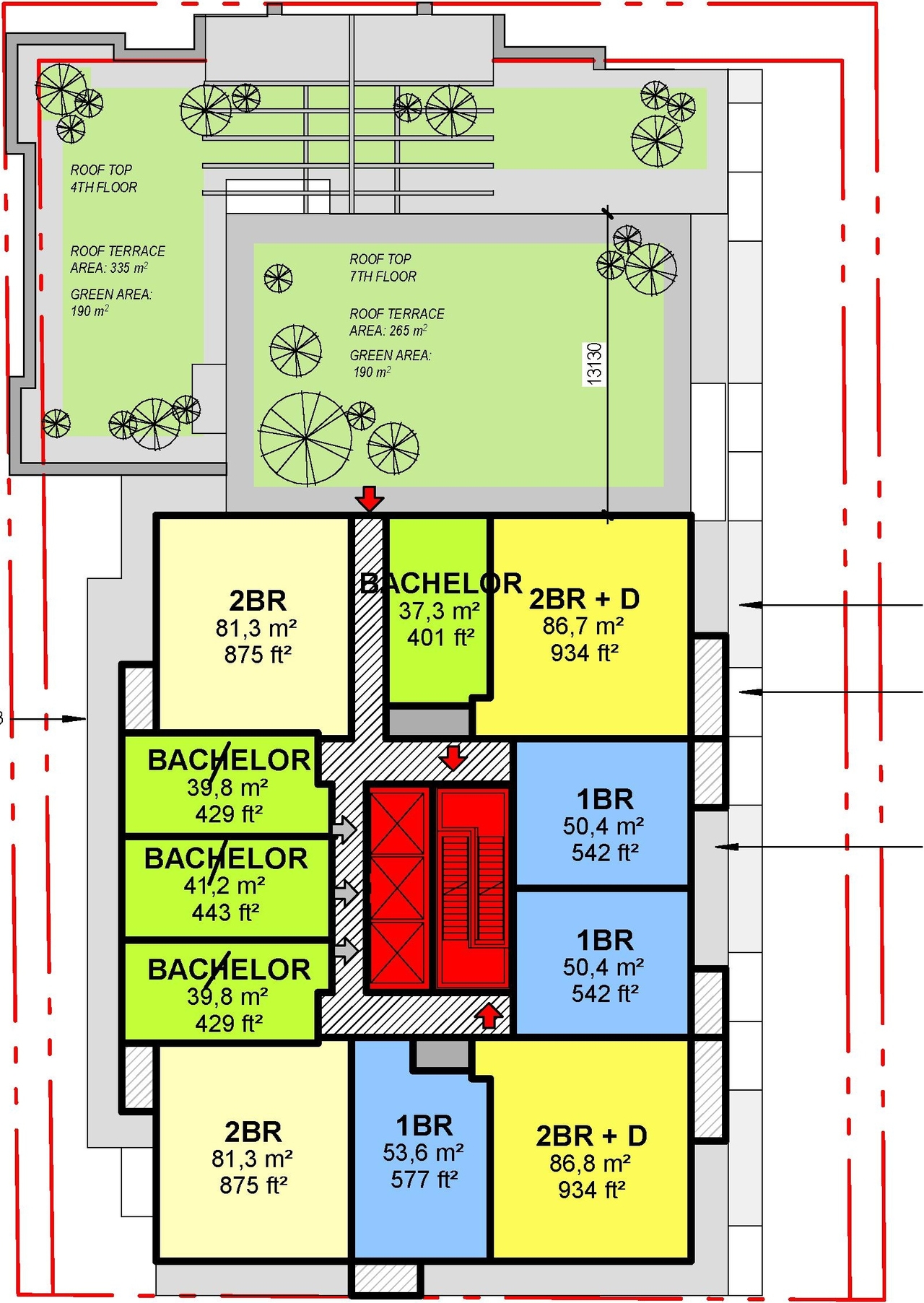 Floor plan for project from page 38 of the file '2023-09-18 - Architectural Design Brief - D01-01-23-0004'