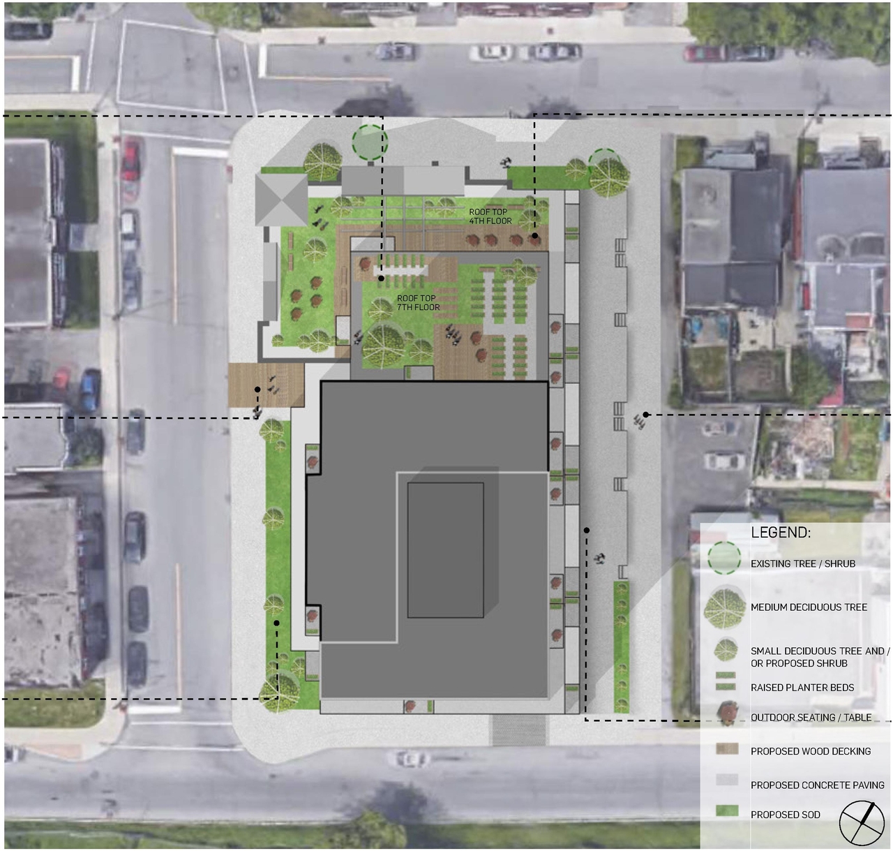 Construction site plan for project from page 63 of the file '2023-09-18 - Architectural Design Brief - D01-01-23-0004'