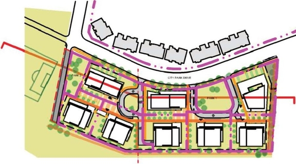 Construction site plan for project from page 41 of the file '2023-11-24 - Design Brief - D01-01-23-0005'