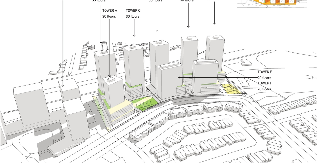 Construction site plan for project from page 29 of the file '2023-06-20 - City Park revised design brief - D01-01-23-0005'