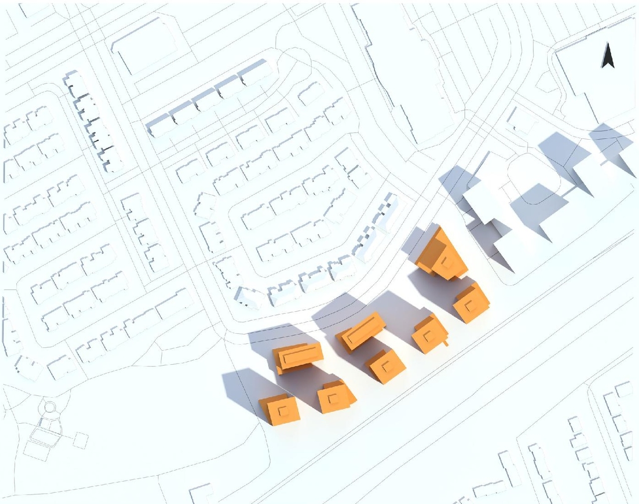 Construction site plan for project from page 35 of the file '2023-06-20 - City Park revised design brief - D01-01-23-0005'
