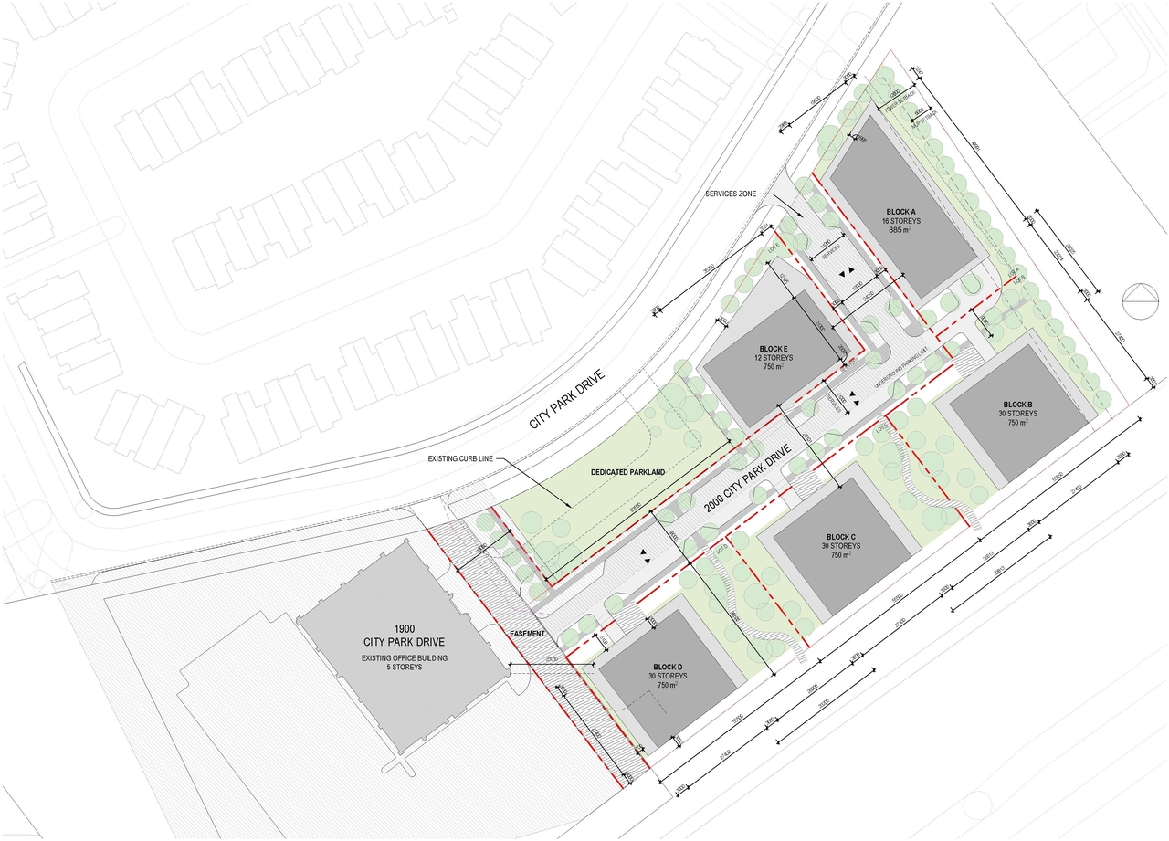 Construction site plan for project from page 19 of the file '2025-06-23 - Design Brief - D01-01-23-0005 and D02-02-23-0033'