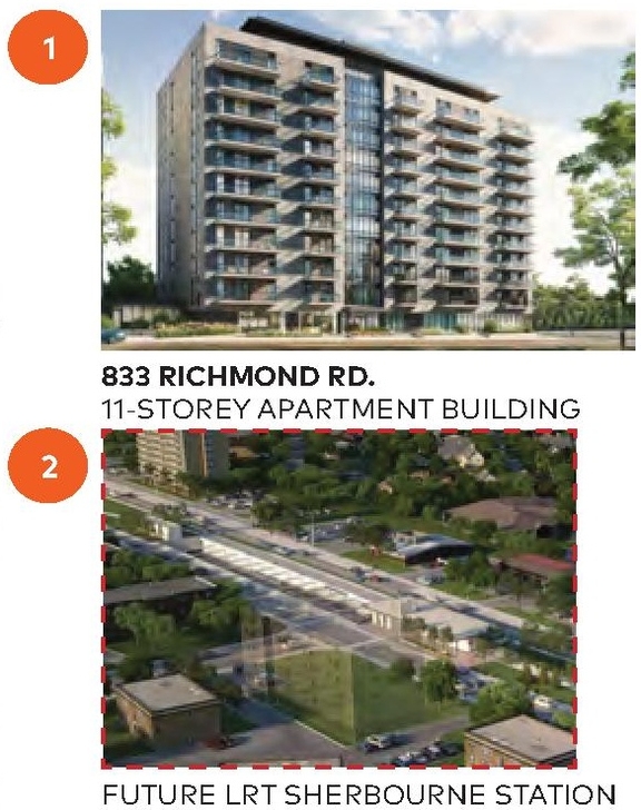 Rendering of building from page 46 of the file '2024-06-21 - Design Brief - D01-01-23-0014'