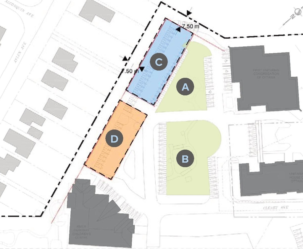 Construction site plan for project from page 36 of the file '2023-11-24 - Design Brief - D01-01-23-0014'