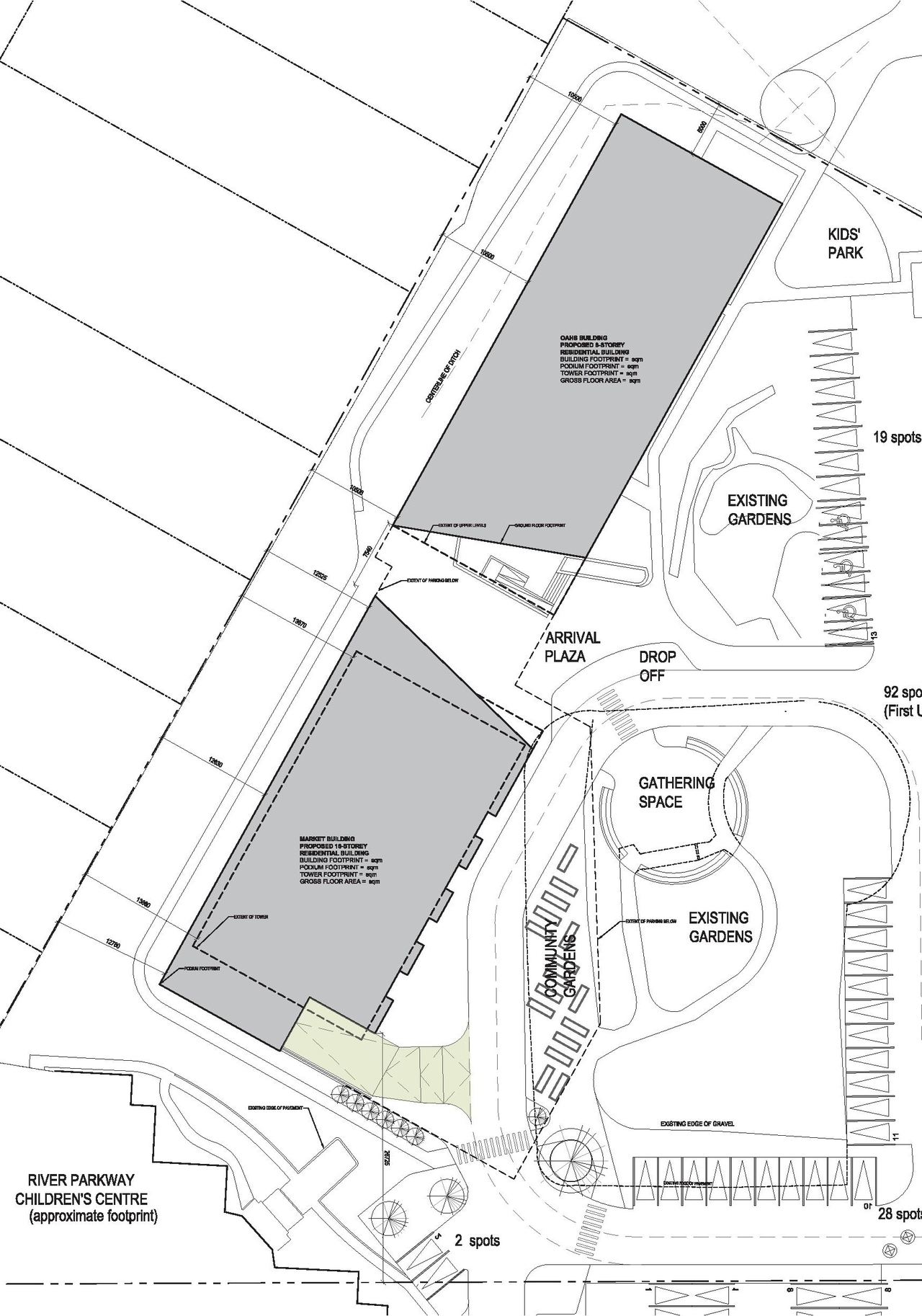Construction site plan for project from page 39 of the file '2023-11-24 - Design Brief - D01-01-23-0014'