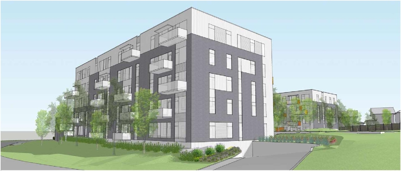 Rendering of building from page 7 of the file '2024-05-03 - Urban Design Brief - D01-01-24-0006'