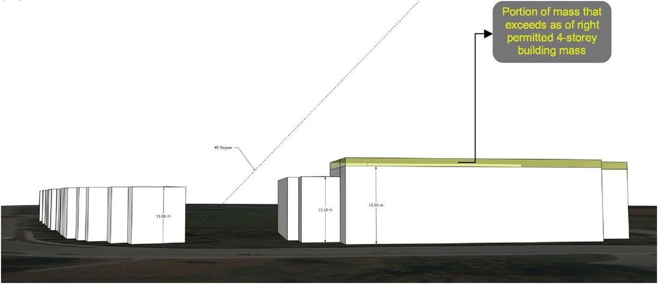Rendering of building from page 38 of the file '2024-05-03 - Urban Design Brief - D01-01-24-0006'