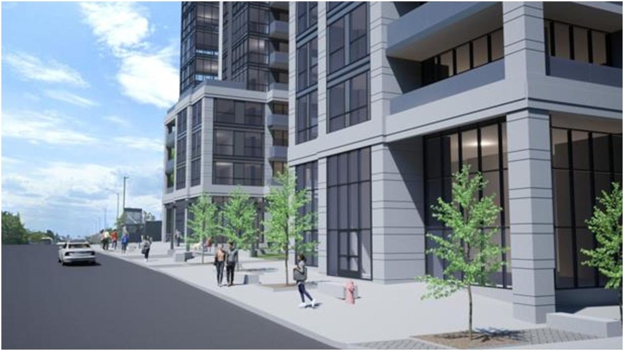 Rendering of building from page 23 of the file '2024-06-19 - Design Brief - D01-01-24-0014'