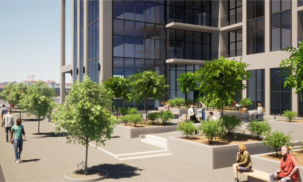 Rendering of building from page 24 of the file '2024-06-19 - Urban Design Review Panel Report - D01-01-24-0014'