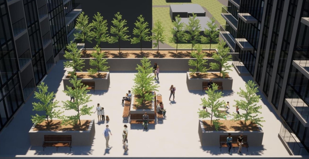 Rendering of building from page 26 of the file '2024-06-19 - Urban Design Review Panel Report - D01-01-24-0014'