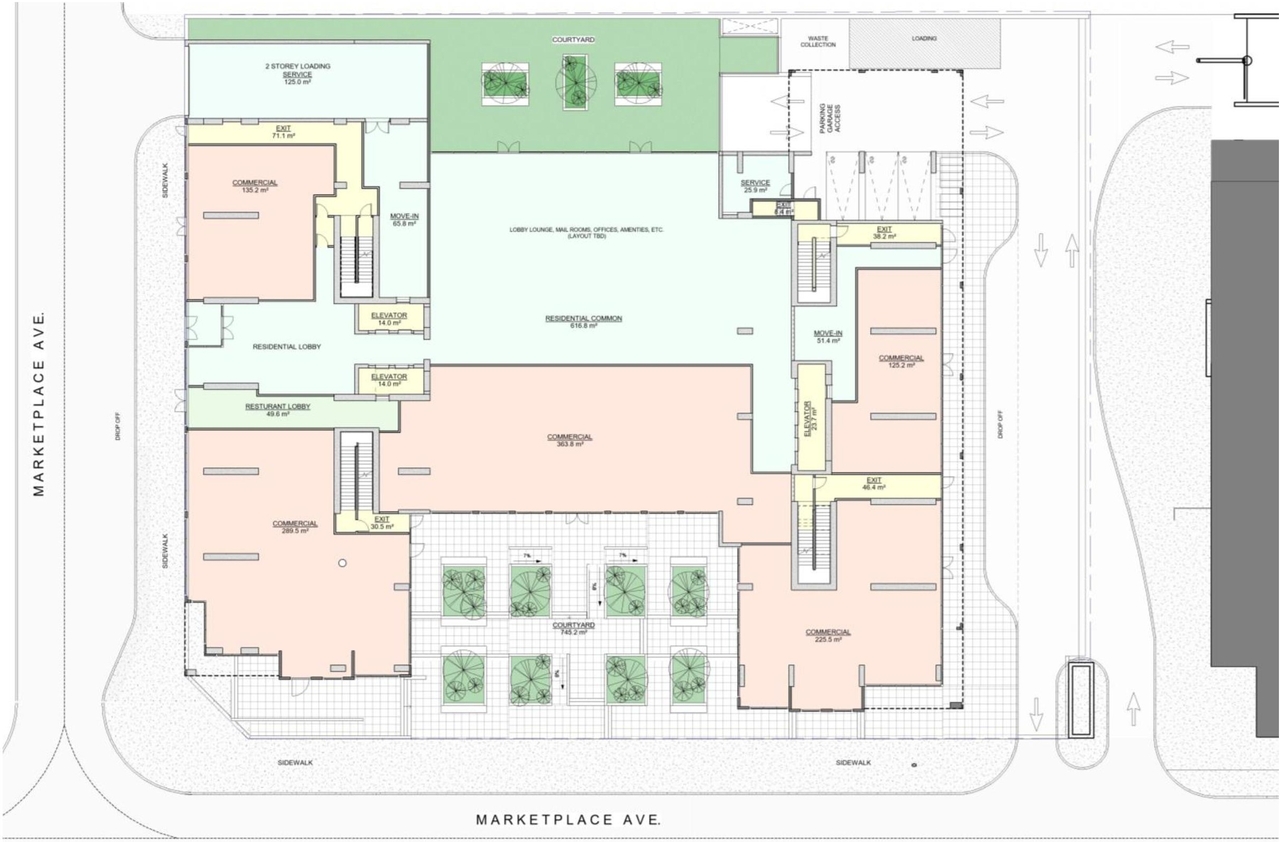 Floor plan for project from page 27 of the file '2024-06-19 - Urban Design Review Panel Report - D01-01-24-0014'