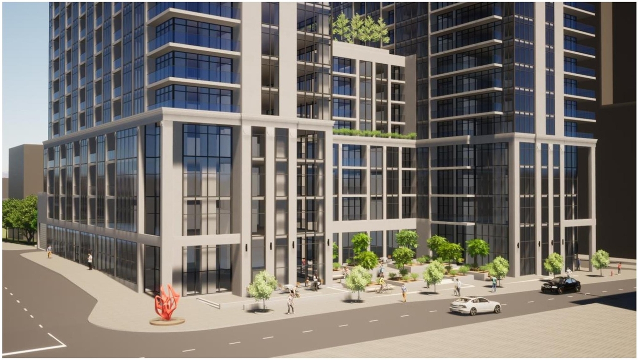 Rendering of building from page 28 of the file '2024-06-19 - Urban Design Review Panel Report - D01-01-24-0014'