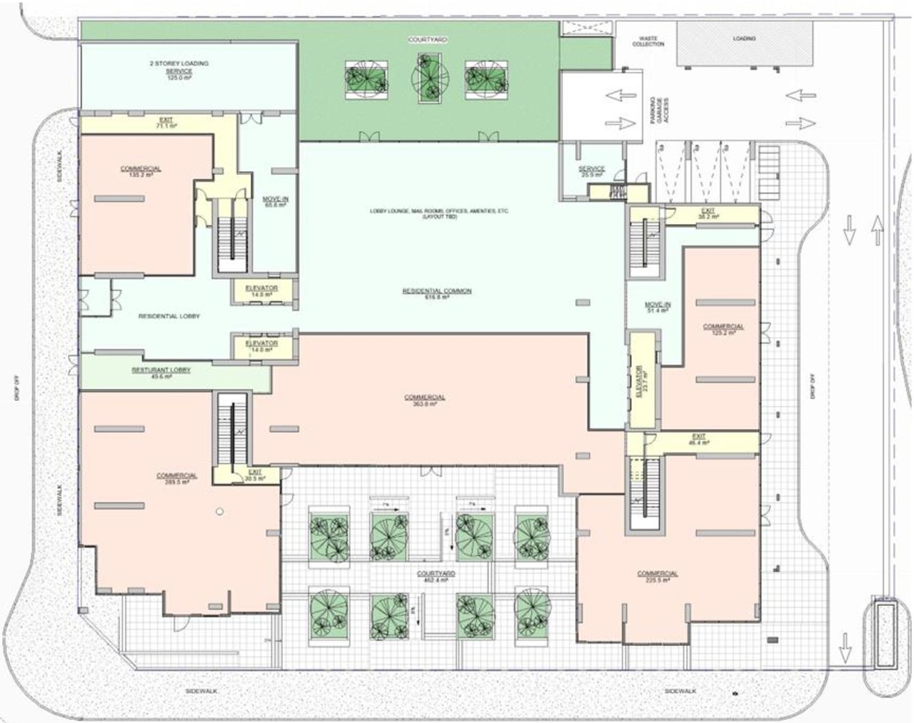 Floor plan for project from page 30 of the file '2024-06-19 - Urban Design Review Panel Report - D01-01-24-0014'