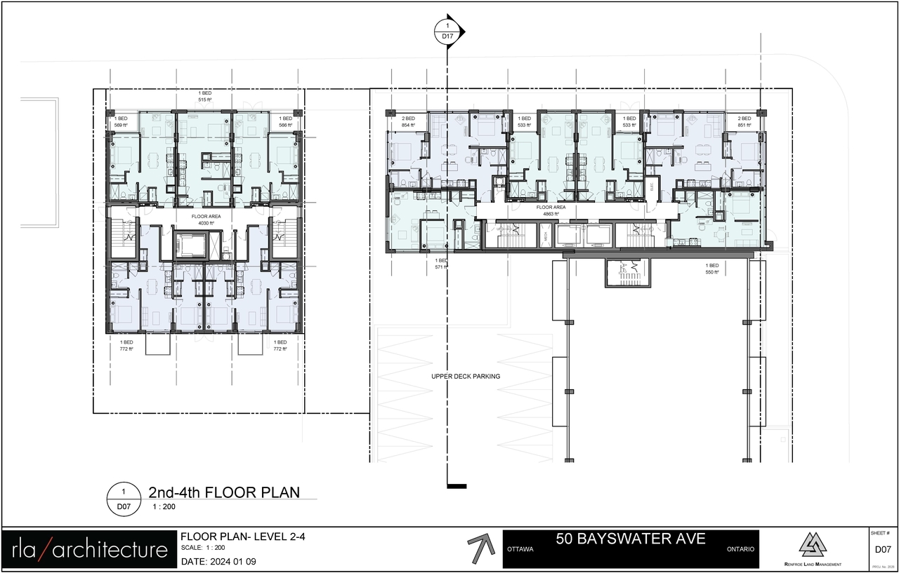Floor plan for project from page 21 of the file '2024-08-09 - Urban Design Review Panel Report - D01-01-24-0016'