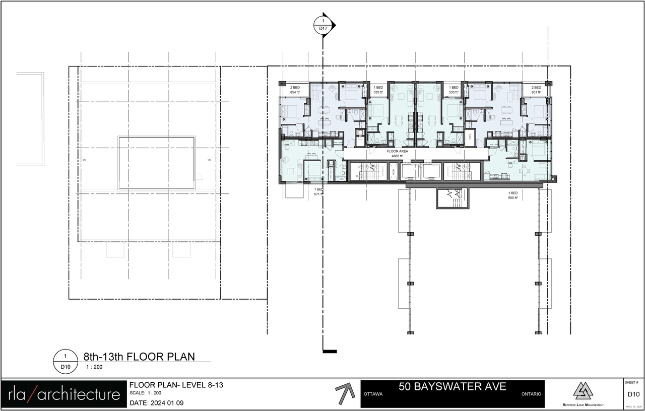 Floor plan for project from page 24 of the file '2024-08-09 - Urban Design Review Panel Report - D01-01-24-0016'