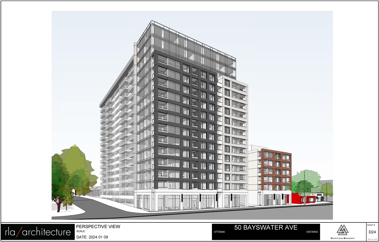 Rendering of building from page 38 of the file '2024-08-09 - Urban Design Review Panel Report - D01-01-24-0016'