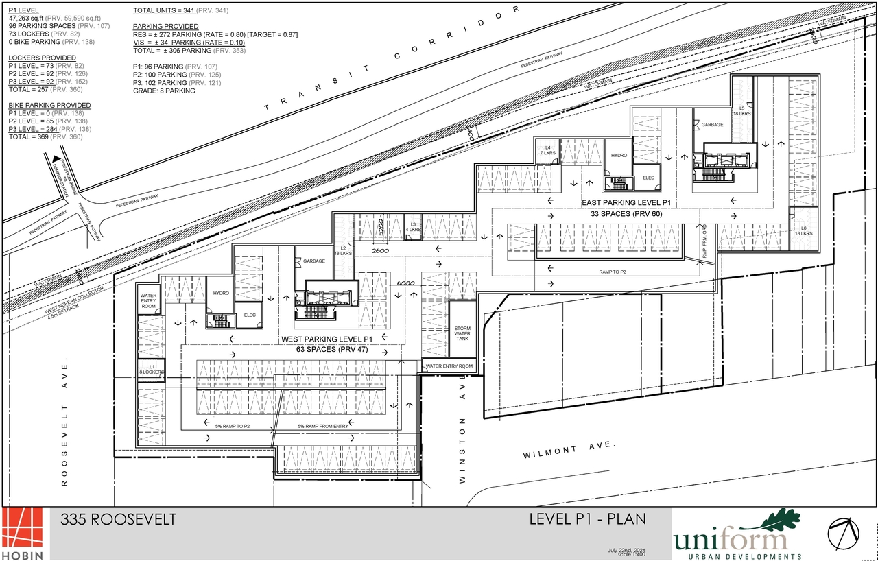 Construction site plan for project from page 2 of the file '2024-09-04 - Site and Floor Plans - D01-01-24-0018'