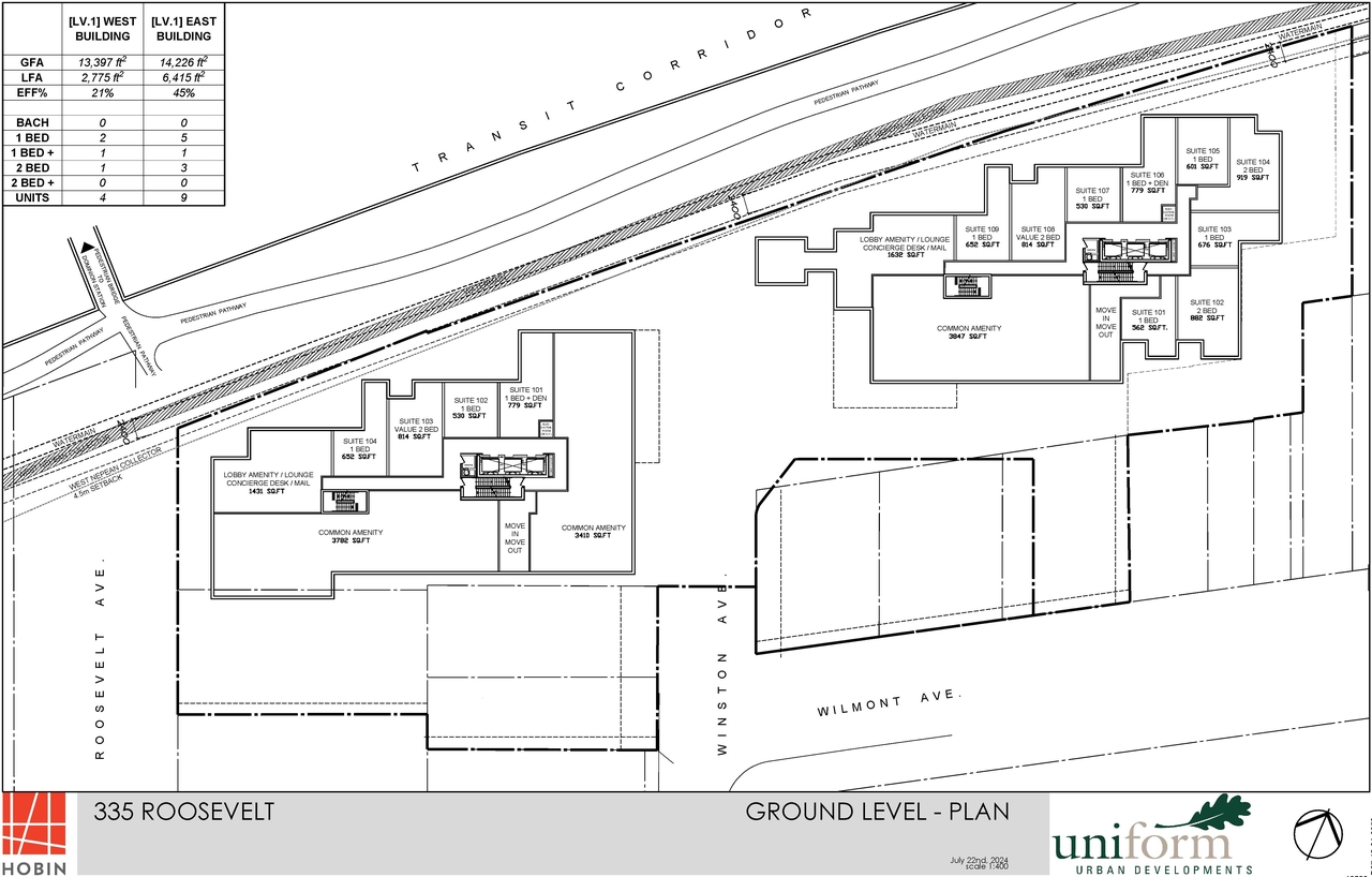Construction site plan for project from page 5 of the file '2024-09-04 - Site and Floor Plans - D01-01-24-0018'