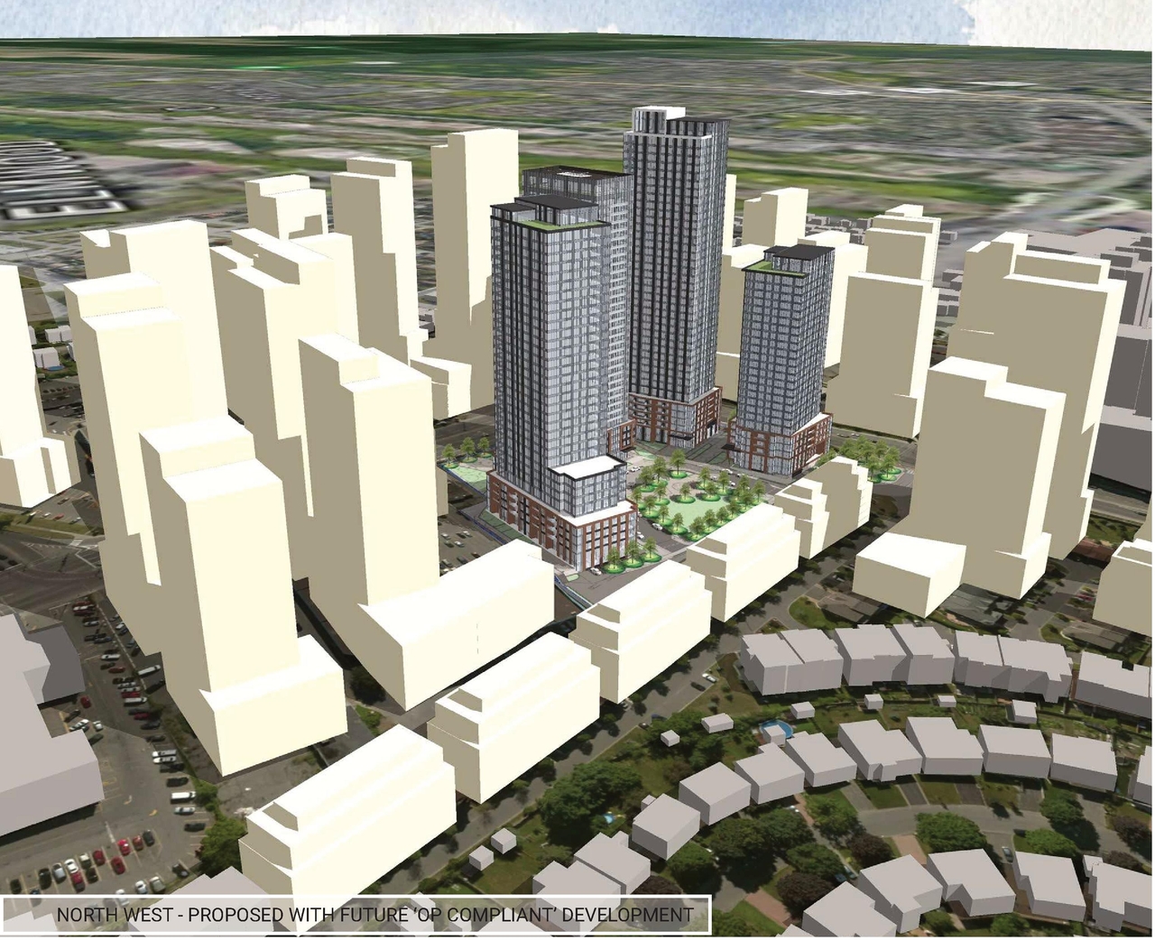 Rendering of building from page 37 of the file '2025-04-04 - Revised Design Brief - D01-01-24-0021'