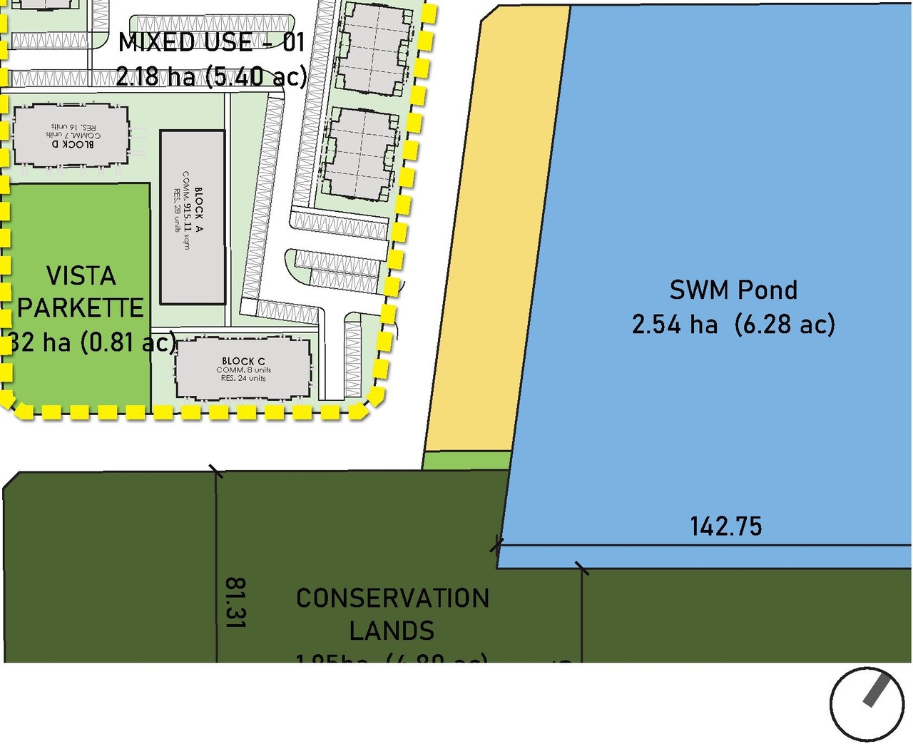 Construction site plan for project from page 23 of the file '2024-10-21 - Design Brief - D01-01-24-0023'
