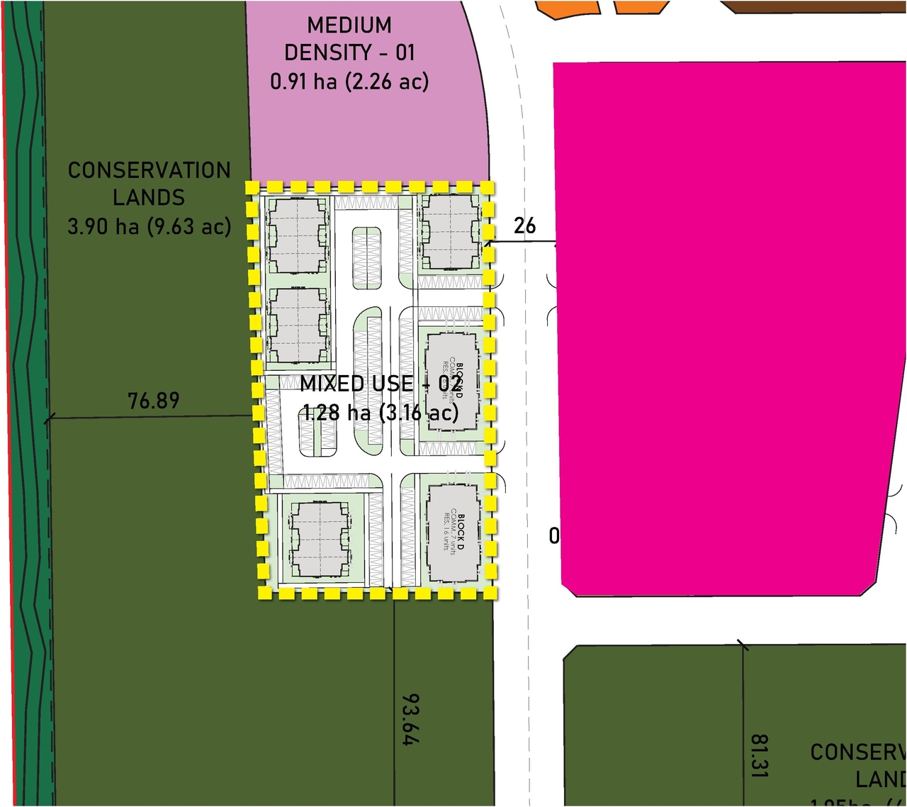 Construction site plan for project from page 24 of the file '2024-10-21 - Design Brief - D01-01-24-0023'