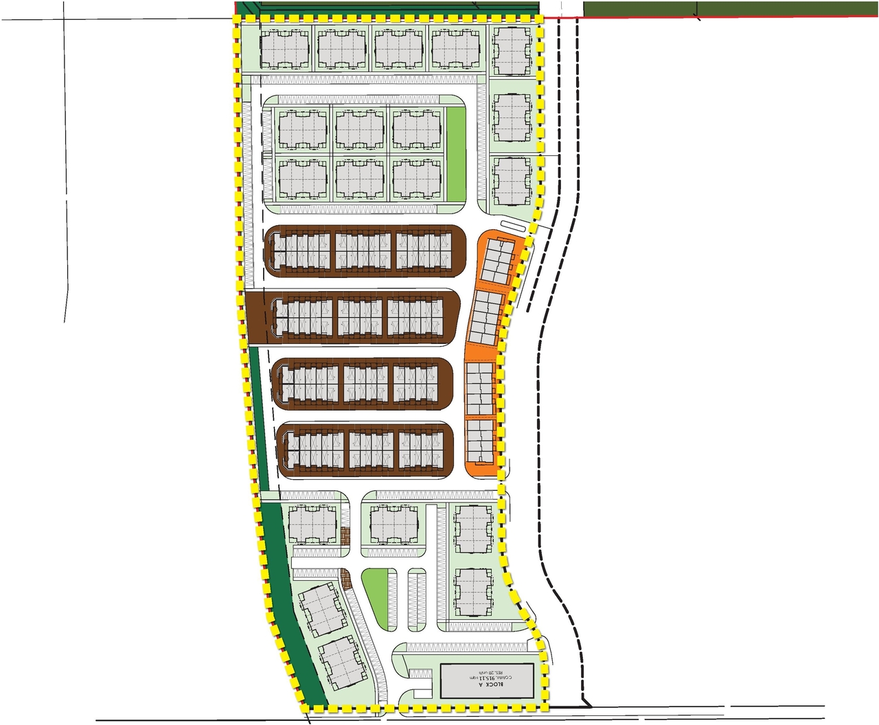 Construction site plan for project from page 27 of the file '2024-10-21 - Design Brief - D01-01-24-0023'