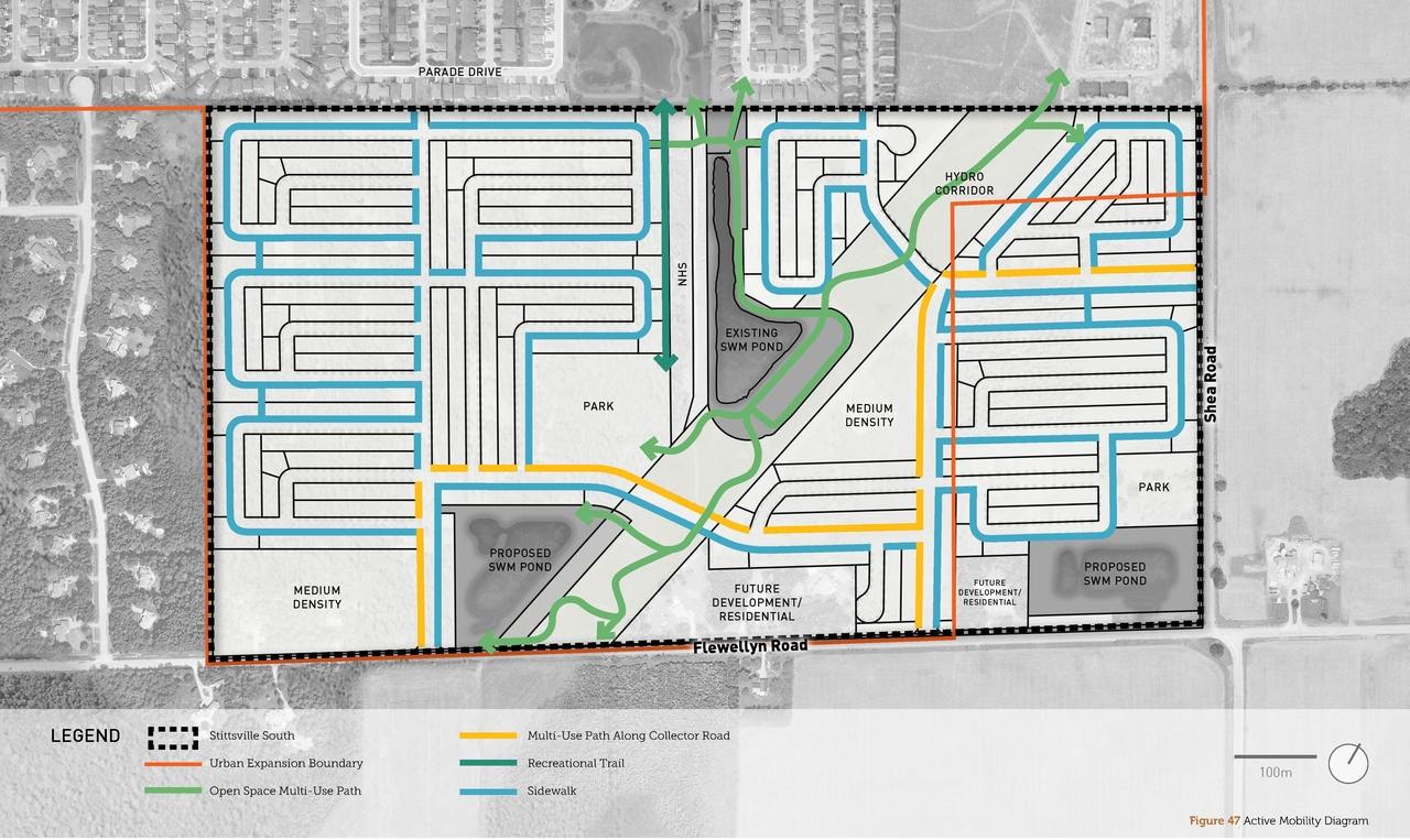 Construction site plan for project from page 51 of the file '2025-04-25 - South Urban Design Brief - D01-01-24-0024'