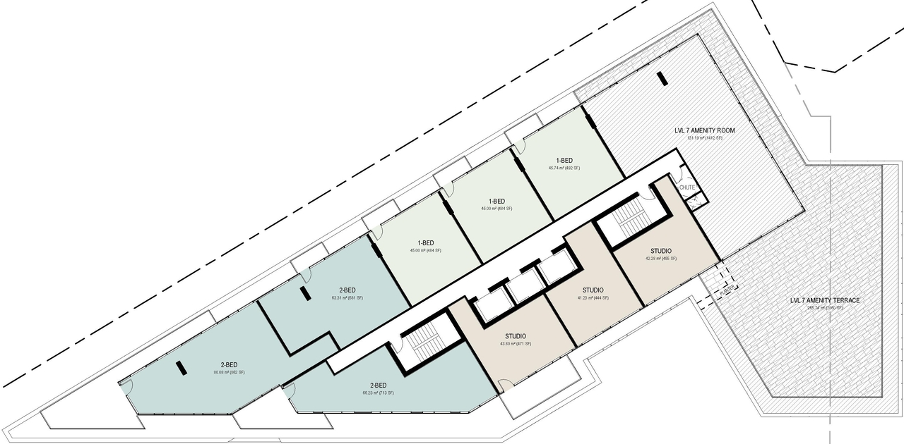 Floor plan for project from page 29 of the file '2024-12-18 - Urban Design Brief - D01-01-24-0026'