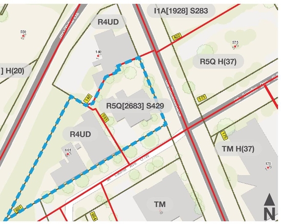Construction site plan for project from page 4 of the file '2025-11-26 - UDRP Report - D01-01-24-0026'