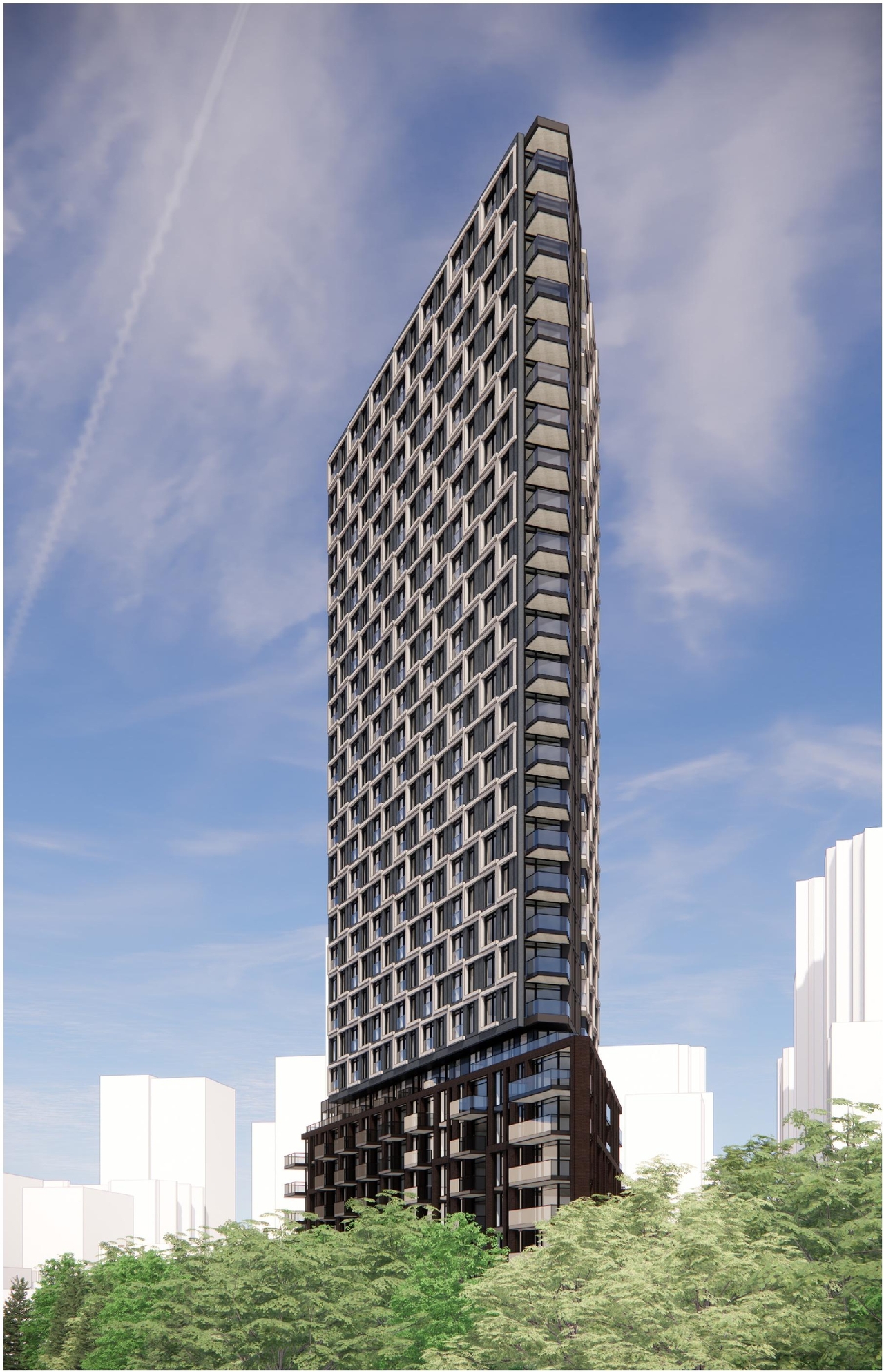 Rendering of building from page 21 of the file '2025-11-26 - UDRP Report - D01-01-24-0026'