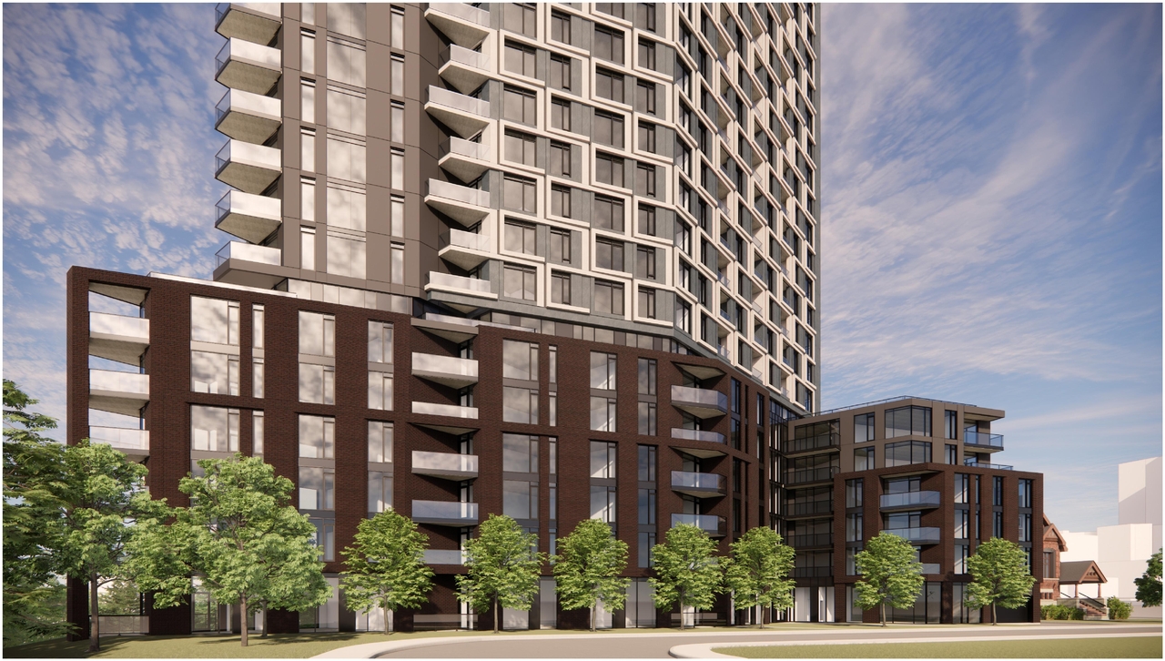 Rendering of building from page 22 of the file '2025-11-26 - UDRP Report - D01-01-24-0026'