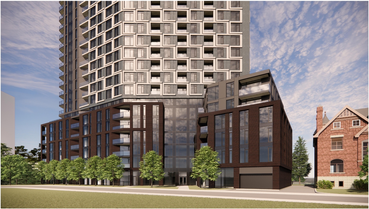 Rendering of building from page 24 of the file '2025-11-26 - UDRP Report - D01-01-24-0026'