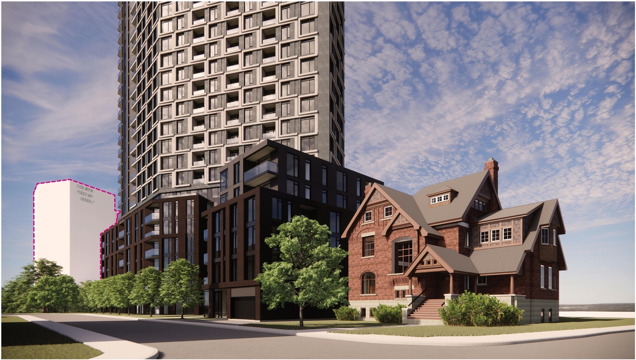 Rendering of building from page 25 of the file '2025-11-26 - UDRP Report - D01-01-24-0026'