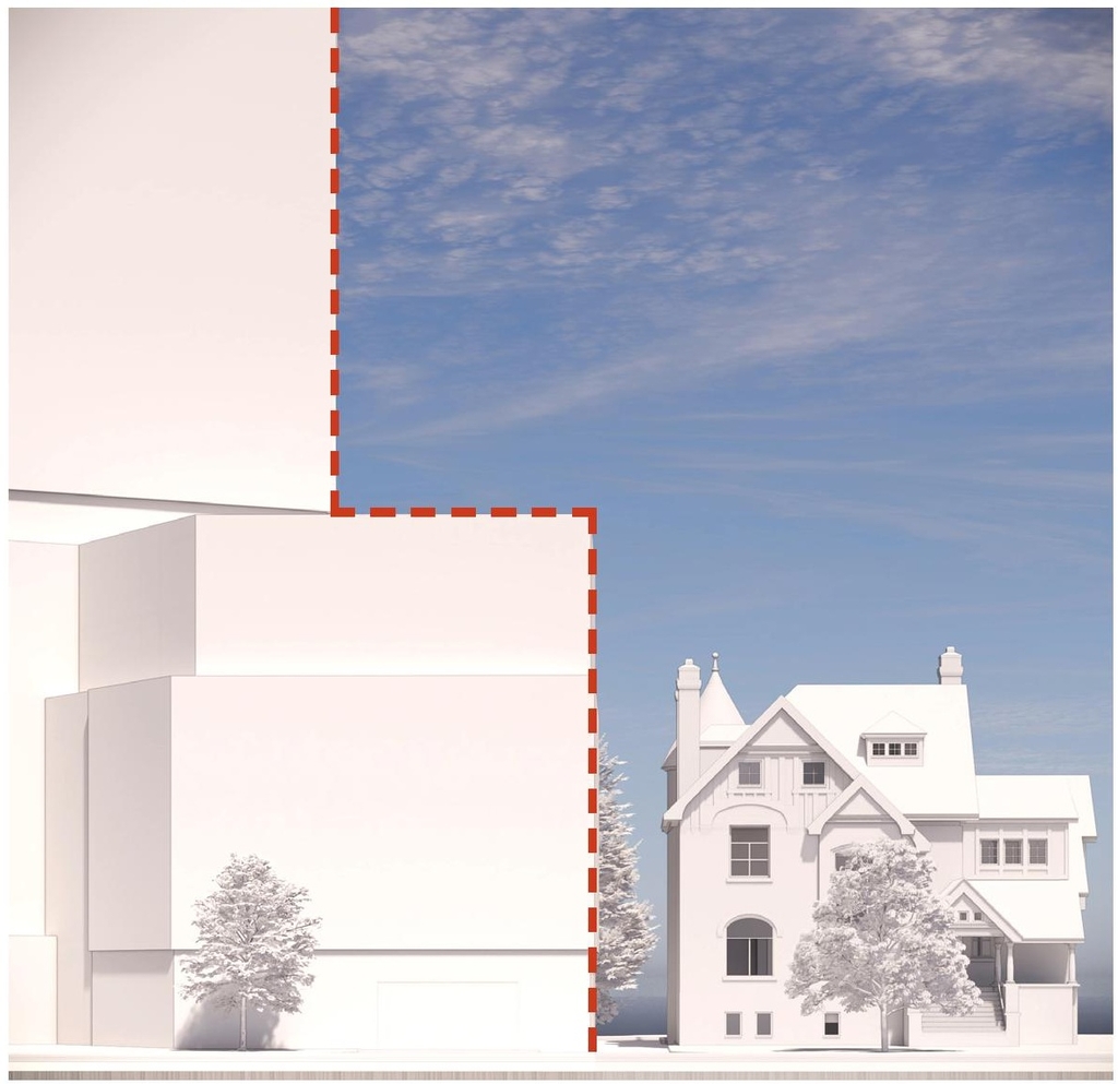 Rendering of building from page 30 of the file '2025-11-26 - UDRP Report - D01-01-24-0026'