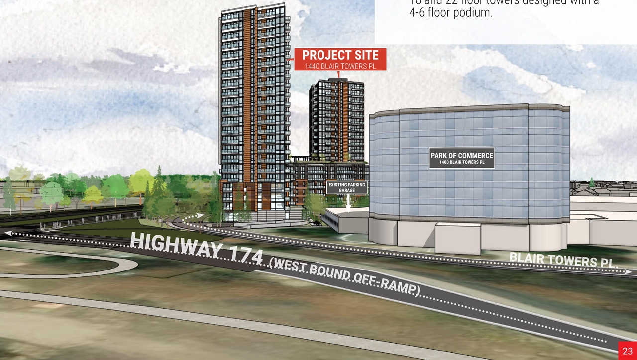Rendering of building from page 23 of the file '2025-03-20 - UDRP Report - D01-01-24-0028'