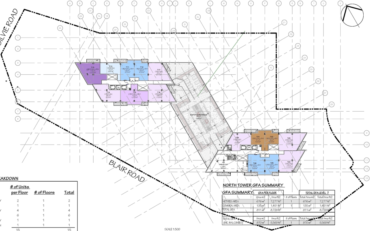 Construction site plan for project from page 49 of the file '2025-03-20 - UDRP Report - D01-01-24-0028'