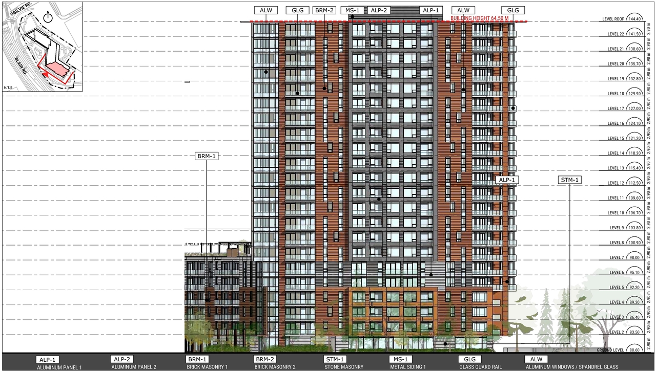 Rendering of building from page 58 of the file '2025-03-20 - UDRP Report - D01-01-24-0028'
