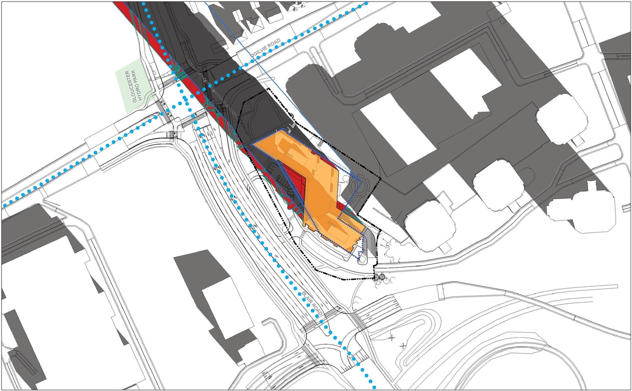 Construction site plan for project from page 86 of the file '2025-03-20 - UDRP Report - D01-01-24-0028'