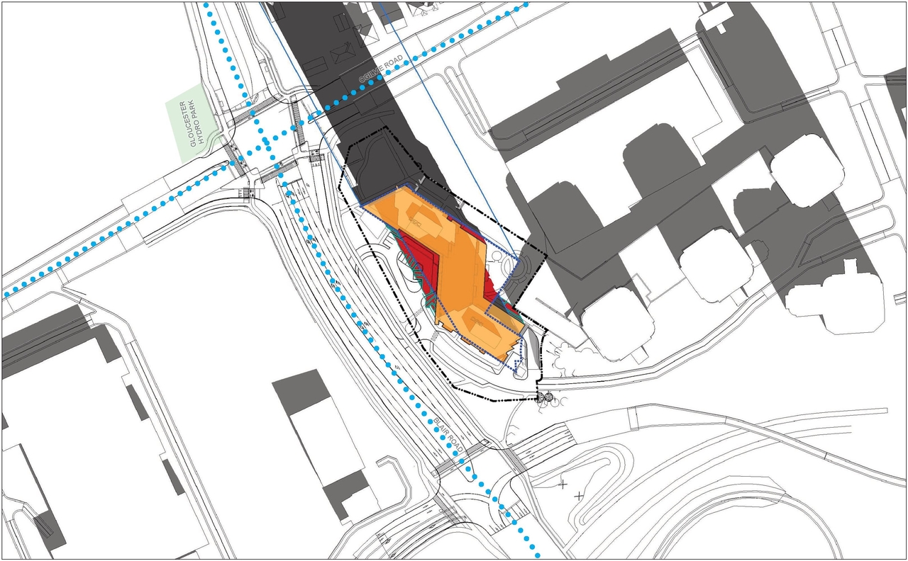 Construction site plan for project from page 87 of the file '2025-03-20 - UDRP Report - D01-01-24-0028'