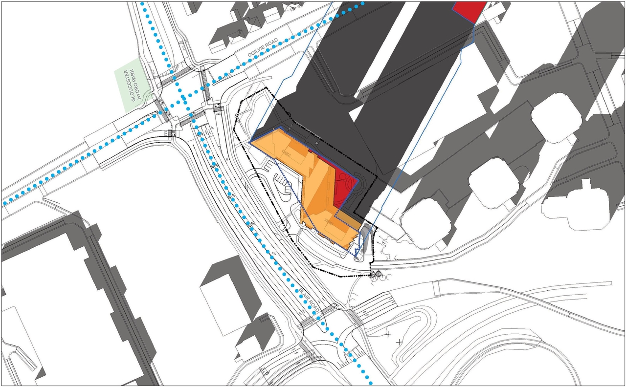 Construction site plan for project from page 91 of the file '2025-03-20 - UDRP Report - D01-01-24-0028'