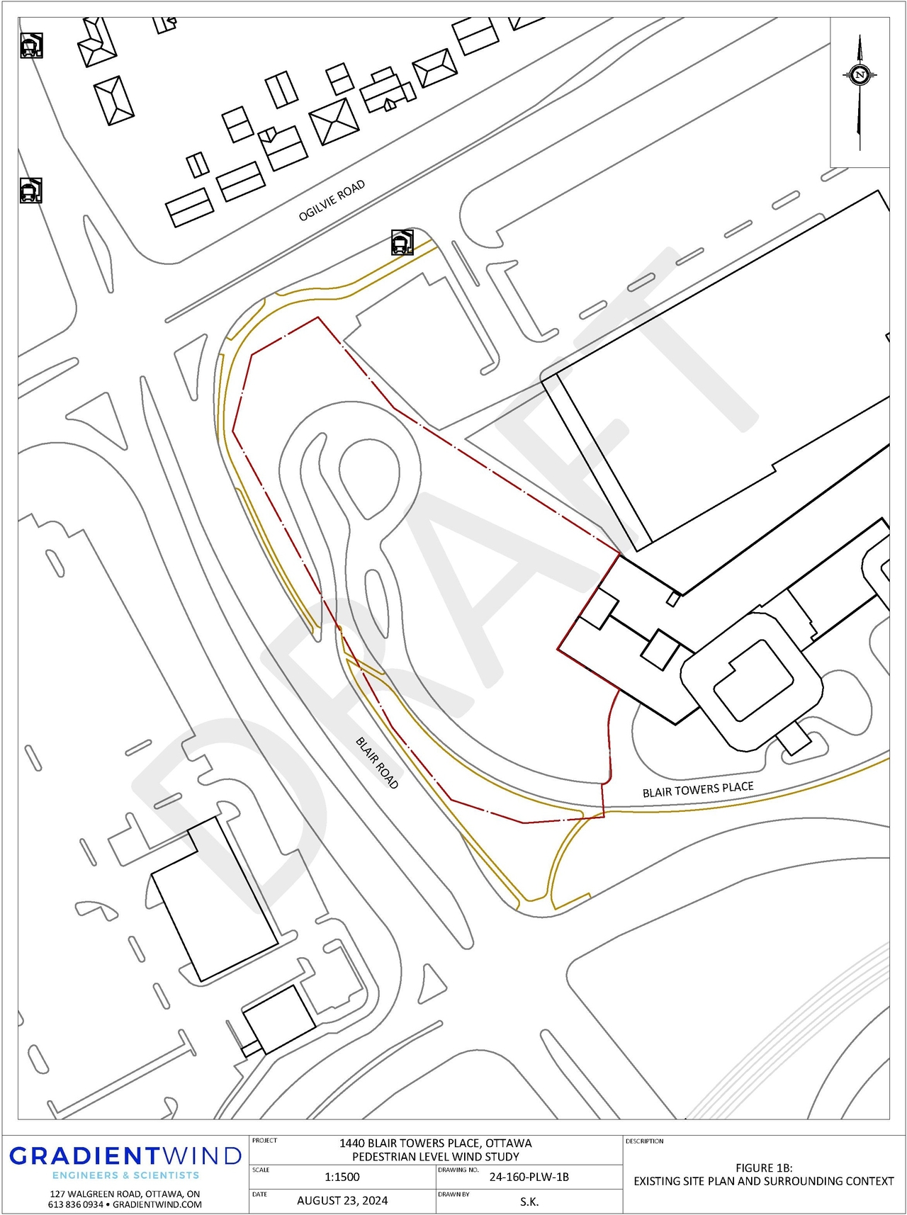 Construction site plan for project from page 127 of the file '2025-03-20 - UDRP Report - D01-01-24-0028'