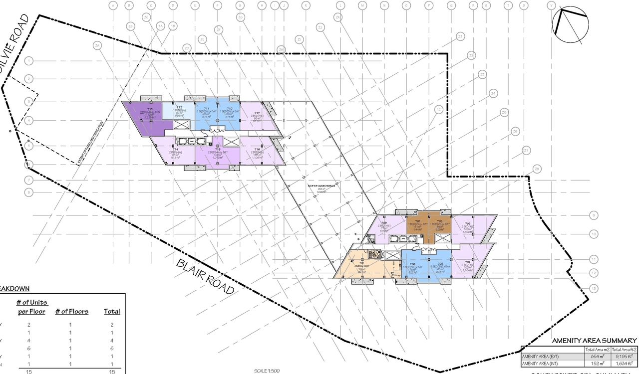 Construction site plan for project from page 50 of the file '2025-03-20 - Urban Design Brief - D01-01-24-0028'